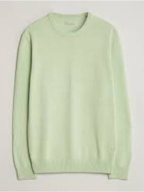 Hudson North| Honeydew Green 100% Cotton Crewneck Sweater Sz L